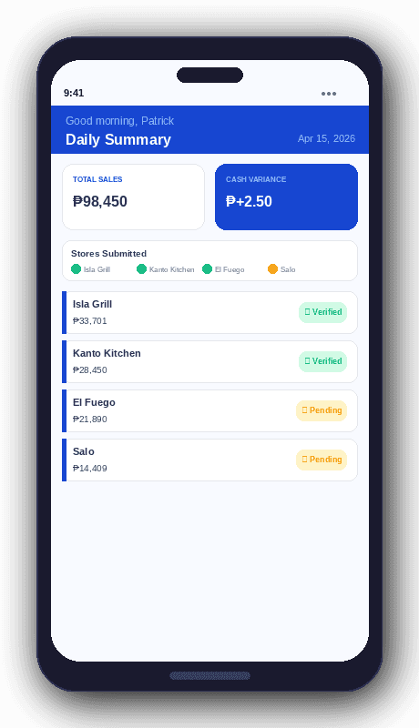 Logbook PH app mockup